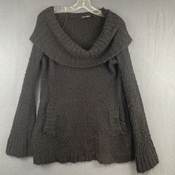 Cowl Neck Pullover Tunic Sweater Womens Sz XL Witchy Whimsygoth Daisy Fuentes - Picture 1 of 6